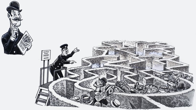 Hampton Court Maze by English School