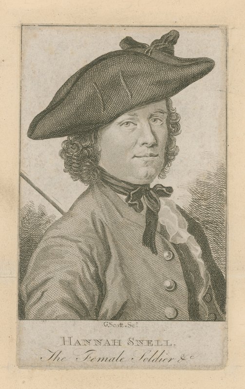 Hannah Snell, the female soldier by English School