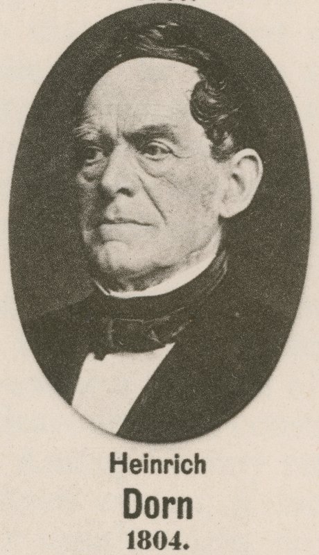 Heinrich Dorn (engraving) by English School