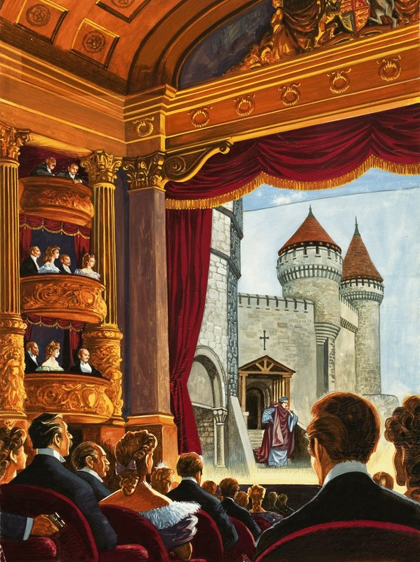Henry Irving as Thomas a Becket by English School