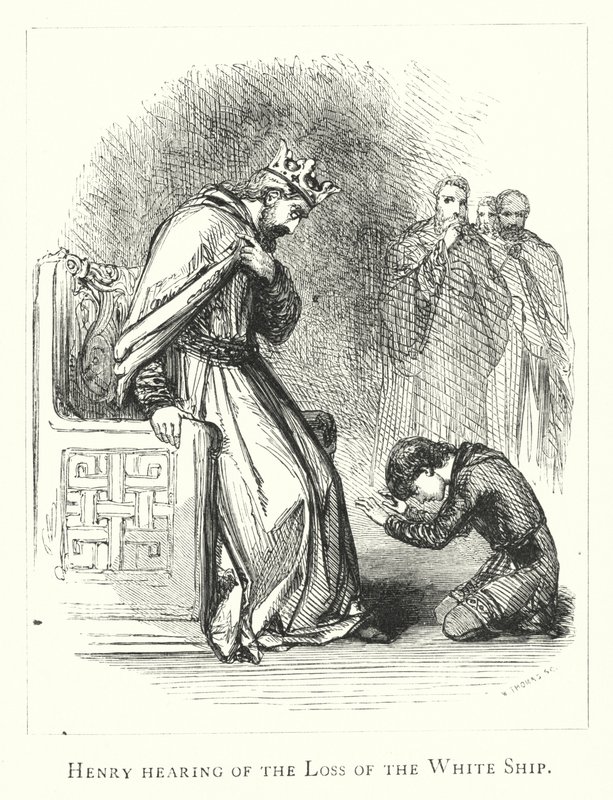 Henry hearing of the Loss of the White Ship by English School
