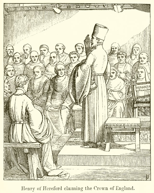Henry of Hereford Claiming the Crown of England by English School