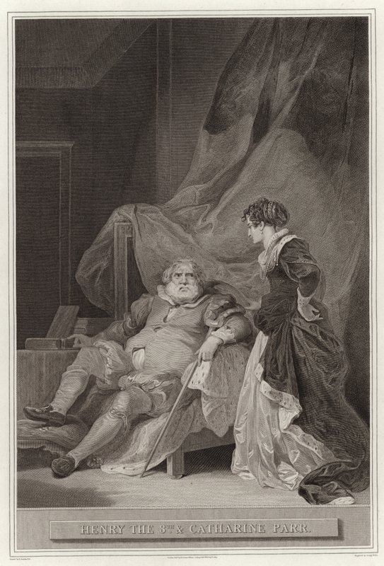 Henry VIII and Catherine Parr by English School