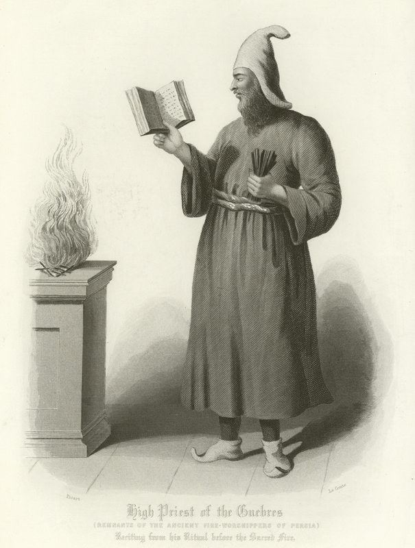 High Priest of the Guebres by English School