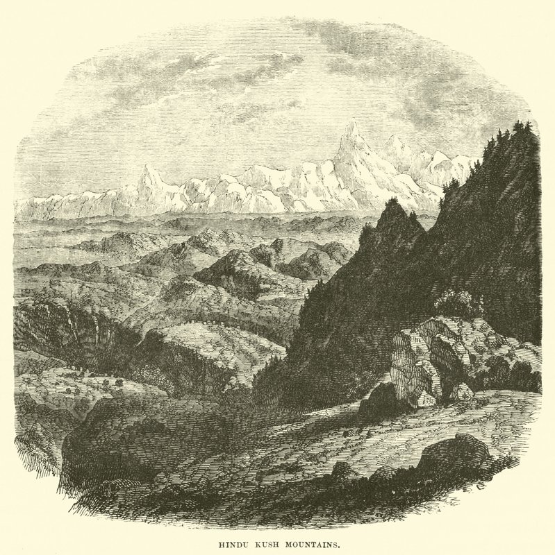 Hindu Kush Mountains by English School