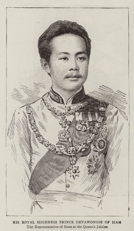 His Royal Highness Prince Devawongse of Siam by English School