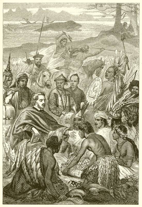 Homage to the White Man by English School