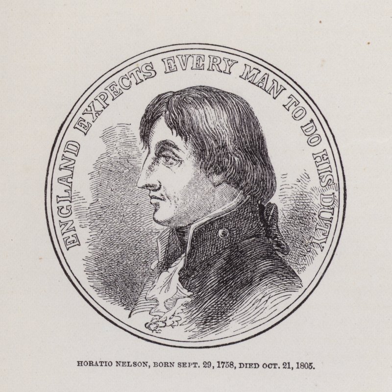 Horatio Nelson, born 29 September 1758, died 21 October 1805 by English School