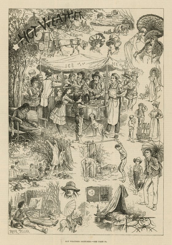 Hot Weather Sketches by English School