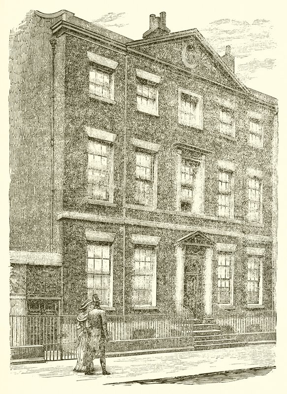 House in Rodney Street, Liverpool, Where Mr. Gladstone Was Born by English School