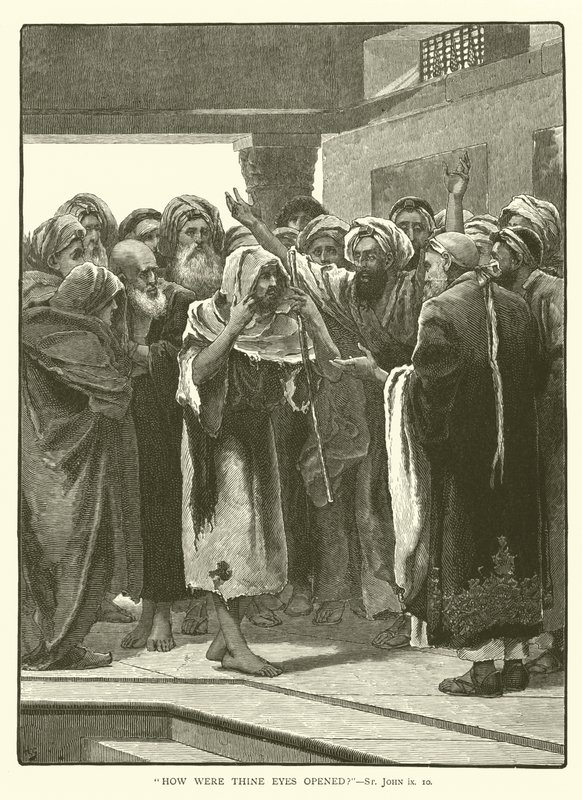 "How were thine eyes opened?", St John, ix by English School