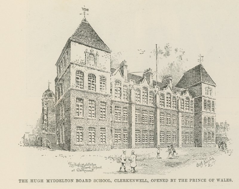 Hugh Myddelton Board School by English School