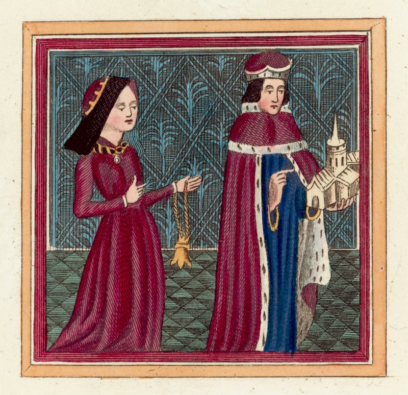 Humphrey Duke of Gloucester and his second wife, Eleanor Cobham by English School