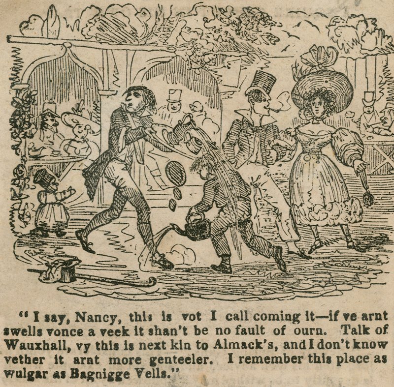 I say, Nancy, this is what I call coming it; Vauxhall Gardens, London by English School