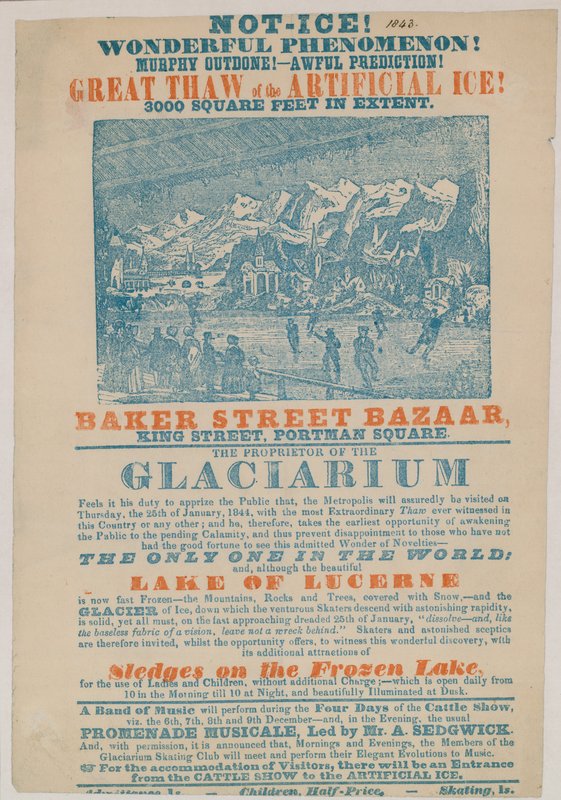 Ice-Rink, Baker Street Bazaar, King Street, Portman Square, London by English School