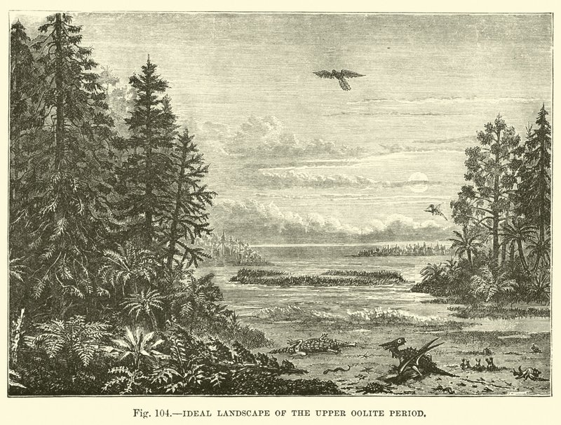 Ideal Landscape of the Upper Oolite Period by English School