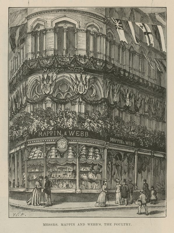 Illuminations and Decorations Adorn Messrs Mappin and Webb by English School
