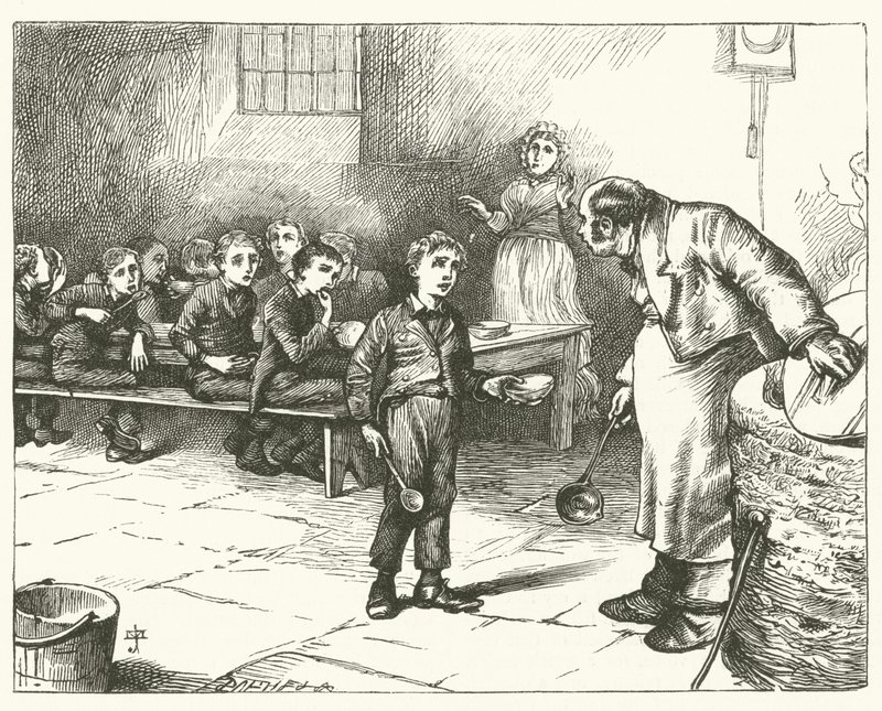 Illustration for Oliver Twist by English School