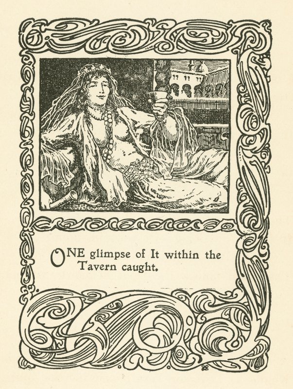 Illustration for Rubaiyat of Omar Khayyam by English School