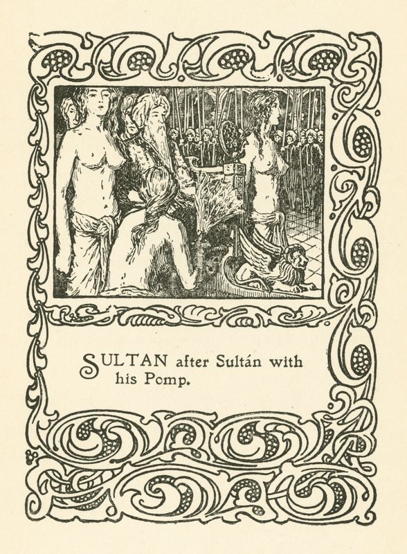 Illustration for Rubaiyat of Omar Khayyam by English School