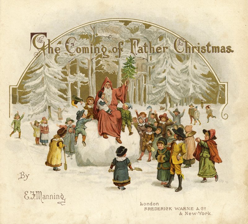 Illustration for The Coming of Father Christmas by English School