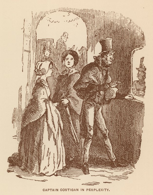 Illustration for The History of Pendennis by Thackeray by English School