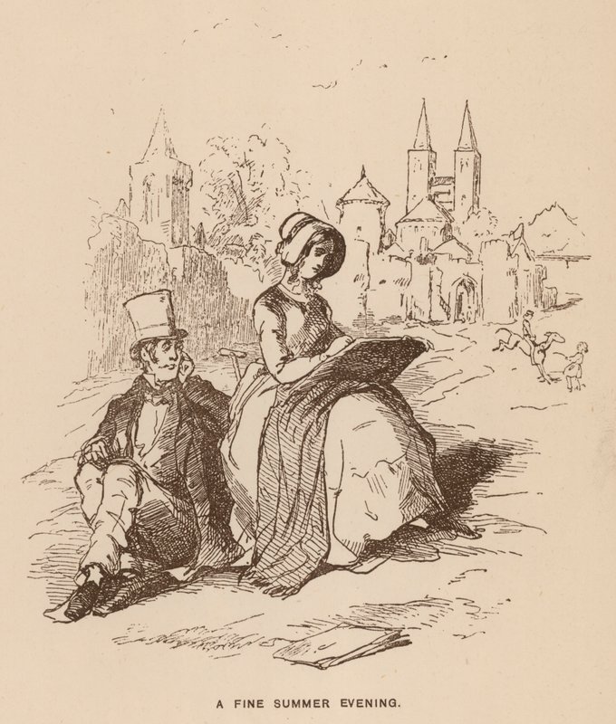Illustration for Vanity Fair by Thackeray by English School