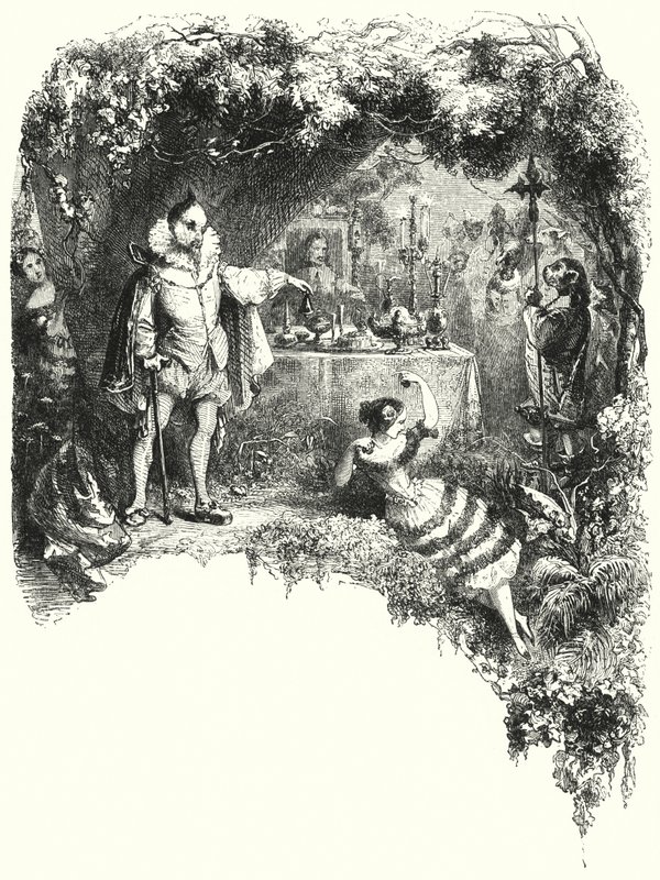Illustration for the ballet, Le Diable boiteux, or The Devil on Two Sticks by English School