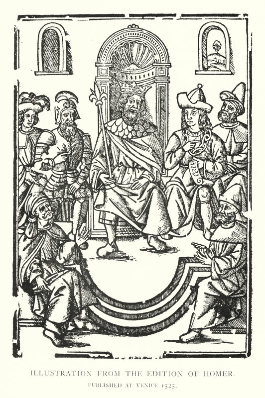 Illustration from the Edition of Homer, published at Venice 1525 by English School