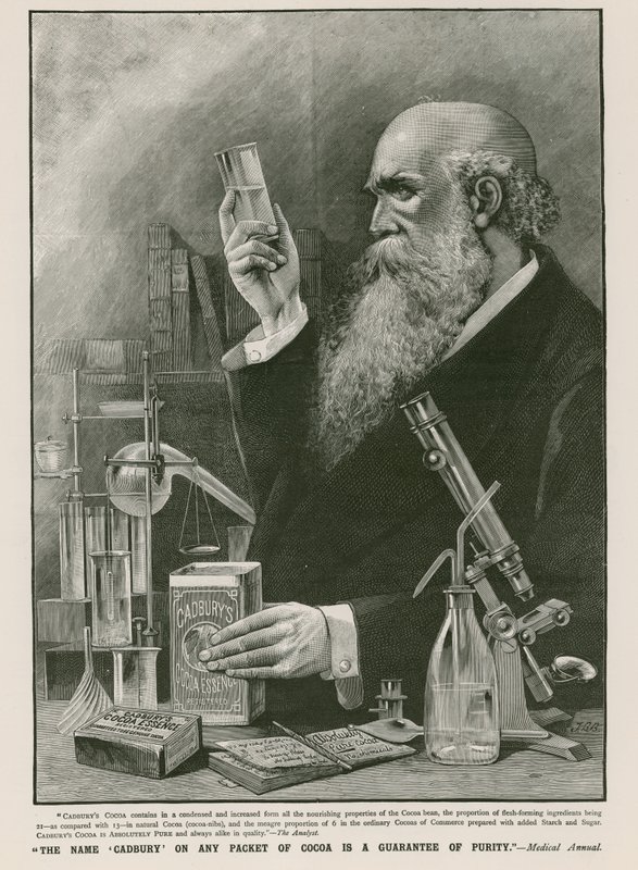 Illustration Showing the Purity of Cadbury