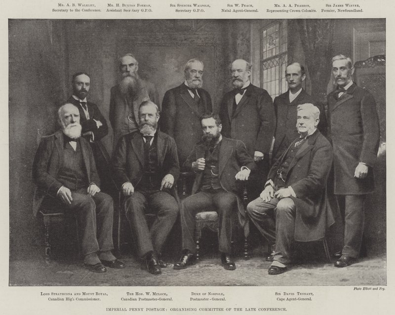 Imperial Penny Postage, Organising Committee of the late Conference by English School