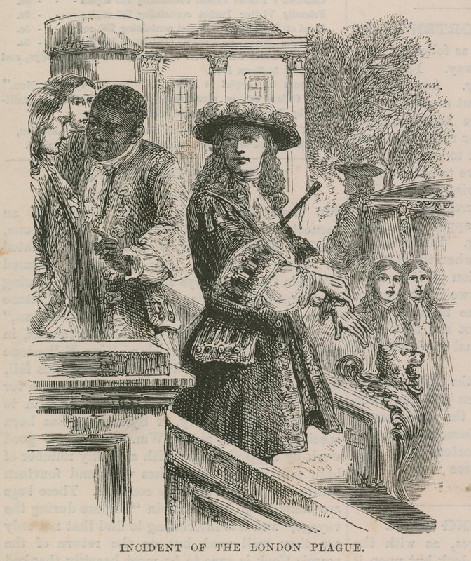 Incident of the London Plague by English School