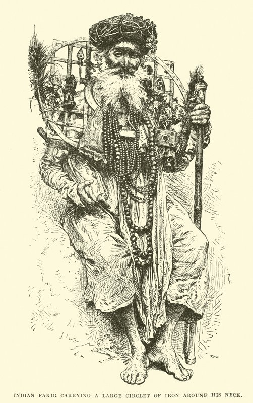 Indian Fakir with Iron Circlet by English School