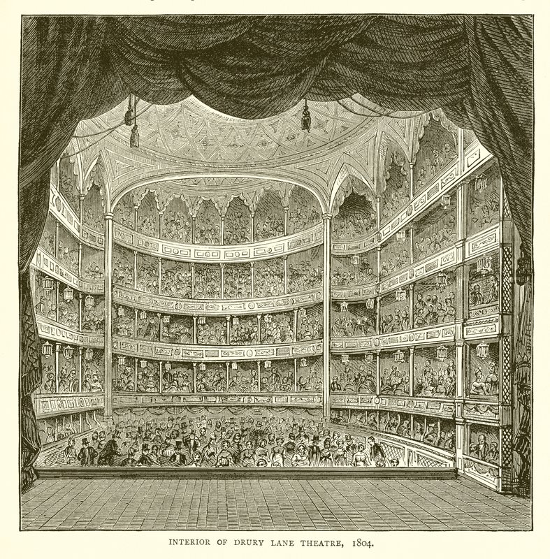 Interior of Drury Lane Theatre, 1804 by English School