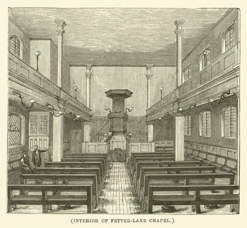 Interior of Fetter-Lane Chapel by English School