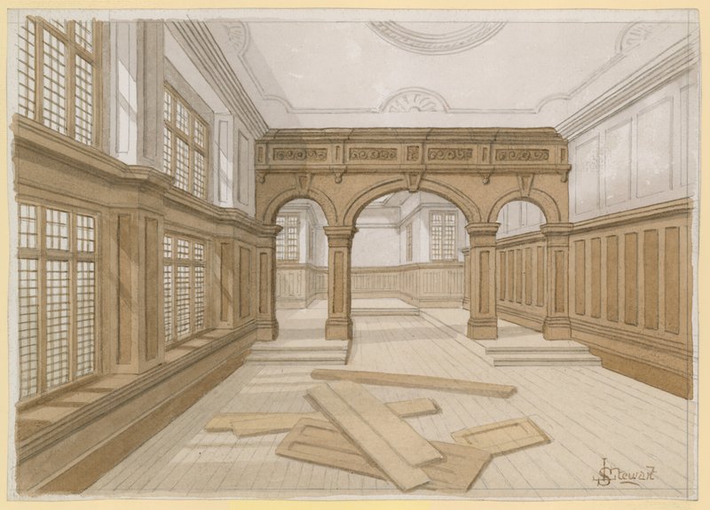 Interior of Old Admiralty Court, Doctor Commons by English School