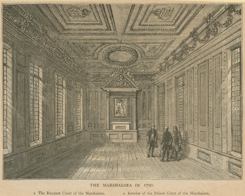 Interior of Palace Court of the Marshalsea Prison by English School