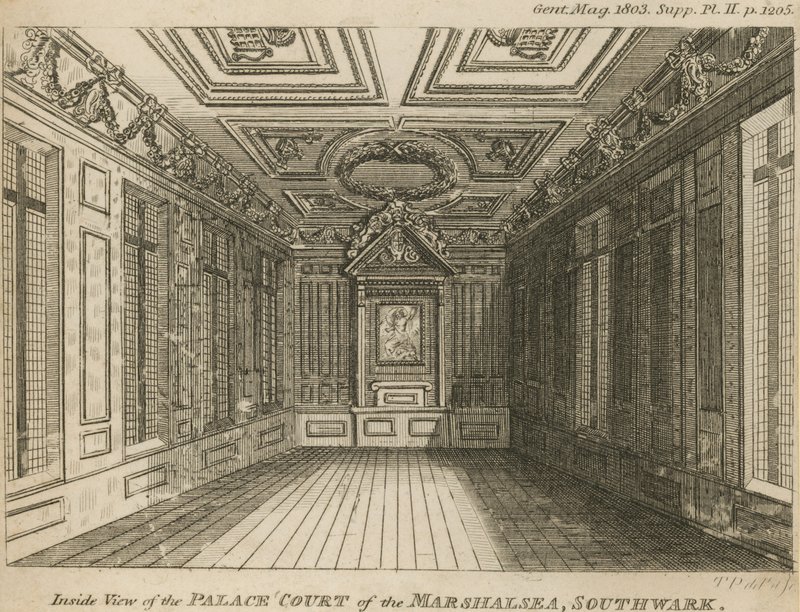 Interior of Palace Court of the Marshalsea Prison by English School