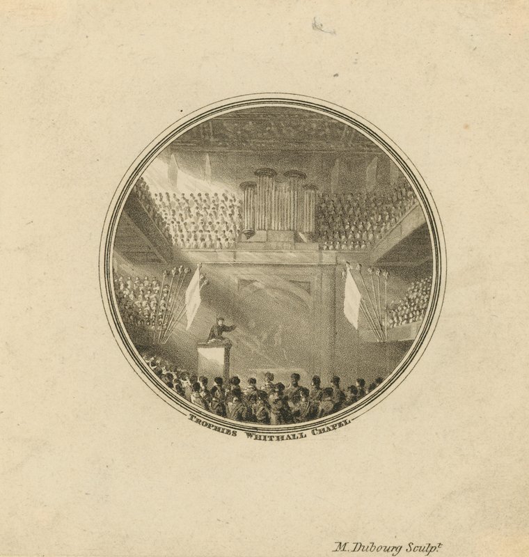Interior of Whitehall Chapel by English School