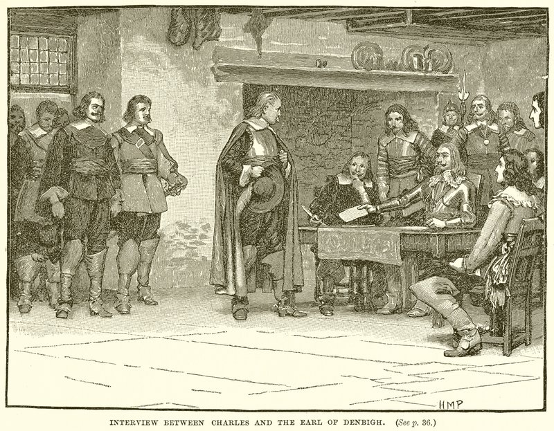 Interview between Charles and the Earl of Denbigh by English School