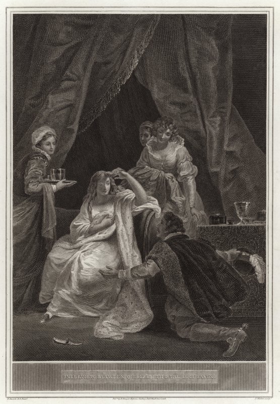 Interview between Queen Elizabeth and the Earl of Essex by English School