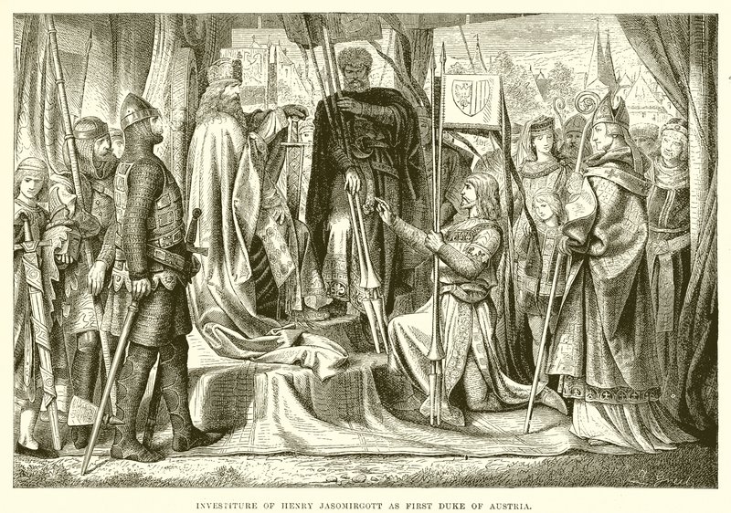 Investiture of Henry Jasomirgott as First Duke of Austria by English School