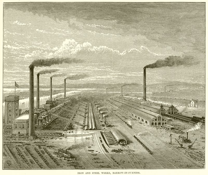 Iron and Steel Works, Barrow-in-Furness by English School
