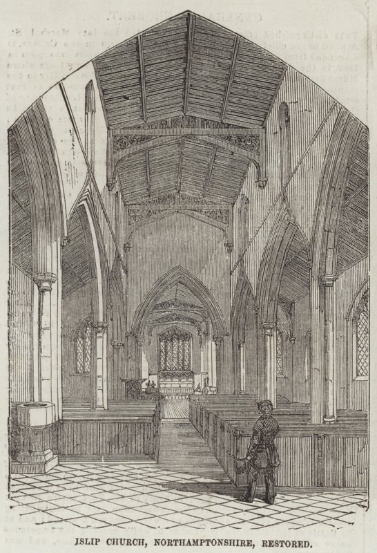 Islip Church, Northamptonshire, restored by English School