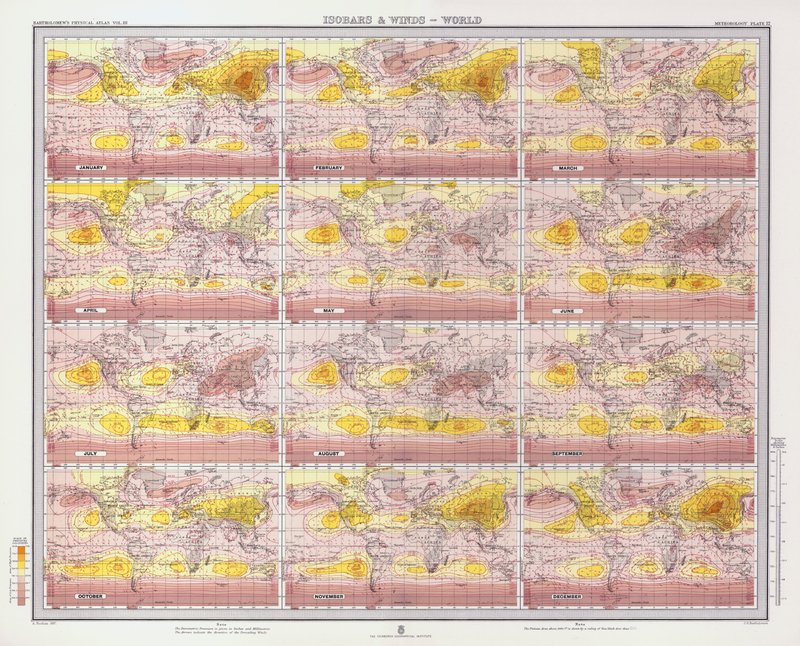 Isobars and Winds, World by English School
