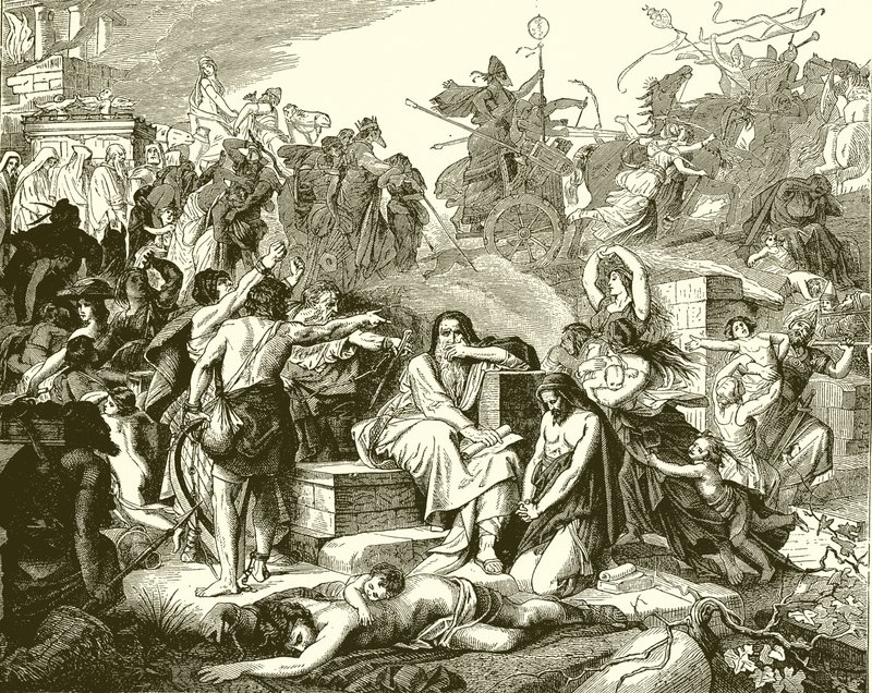 Israel in Captivity in Babylon by English School