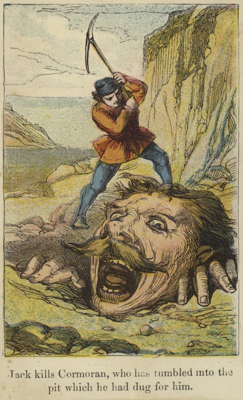 Jack Kills Cormoran Who Has Tumbled into the Pit Which He Had Dug for Him by English School