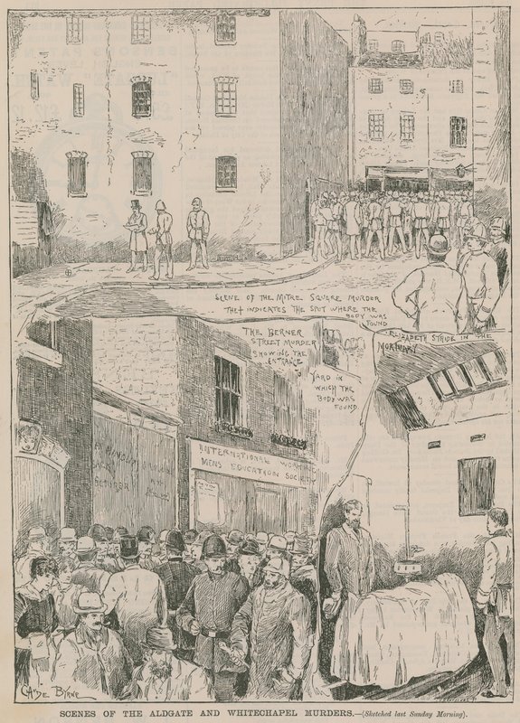 Jack the Ripper: Scenes of the Aldgate and Whitechapel Murders by English School