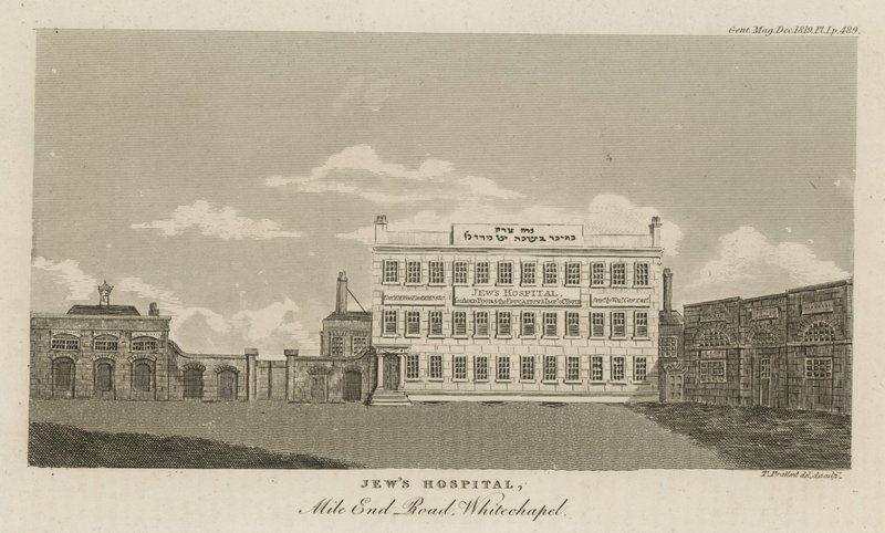 Jews Hospital, Mile End Road, Whitechapel by English School