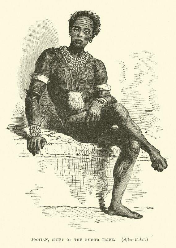 Joctian, Chief of the Nuehr Tribe, after Baker by English School